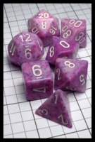 Dice : Dice - Dice Sets - Chessex Purple Speckle with White Numerals POD - Ebay July 2015